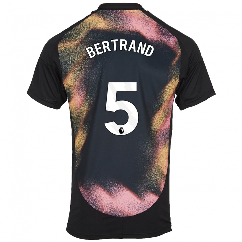 Kandiny Férfi Ryan Bertrand #5 Fekete Fehér Idegenbeli Jersey 2024/25 Mez Póló Ing