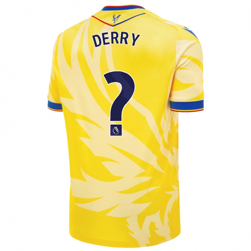 Kandiny Férfi Jesse Derry #0 Sárga Idegenbeli Jersey 2024/25 Mez Póló Ing