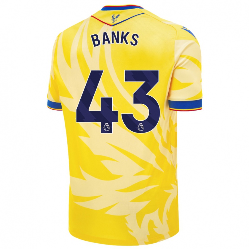 Kandiny Férfi Scott Banks #43 Sárga Idegenbeli Jersey 2024/25 Mez Póló Ing