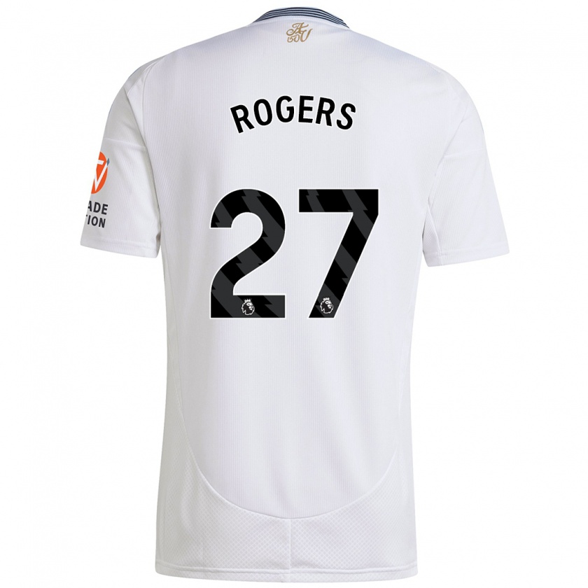 Kandiny Férfi Morgan Rogers #27 Fehér Idegenbeli Jersey 2024/25 Mez Póló Ing