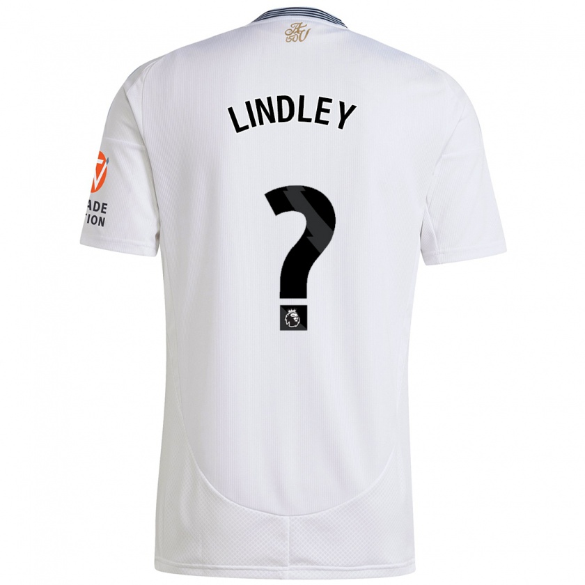 Kandiny Férfi Hayden Lindley #0 Fehér Idegenbeli Jersey 2024/25 Mez Póló Ing