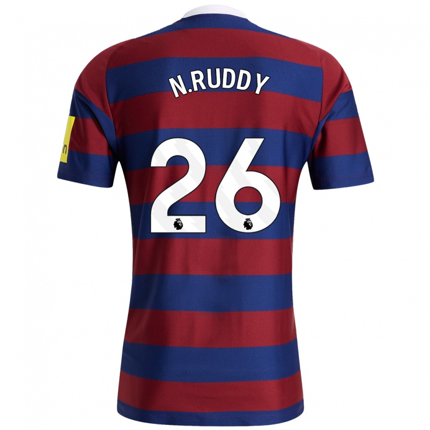 Kandiny Férfi John Ruddy #26 Bordó Sötétkék Idegenbeli Jersey 2024/25 Mez Póló Ing