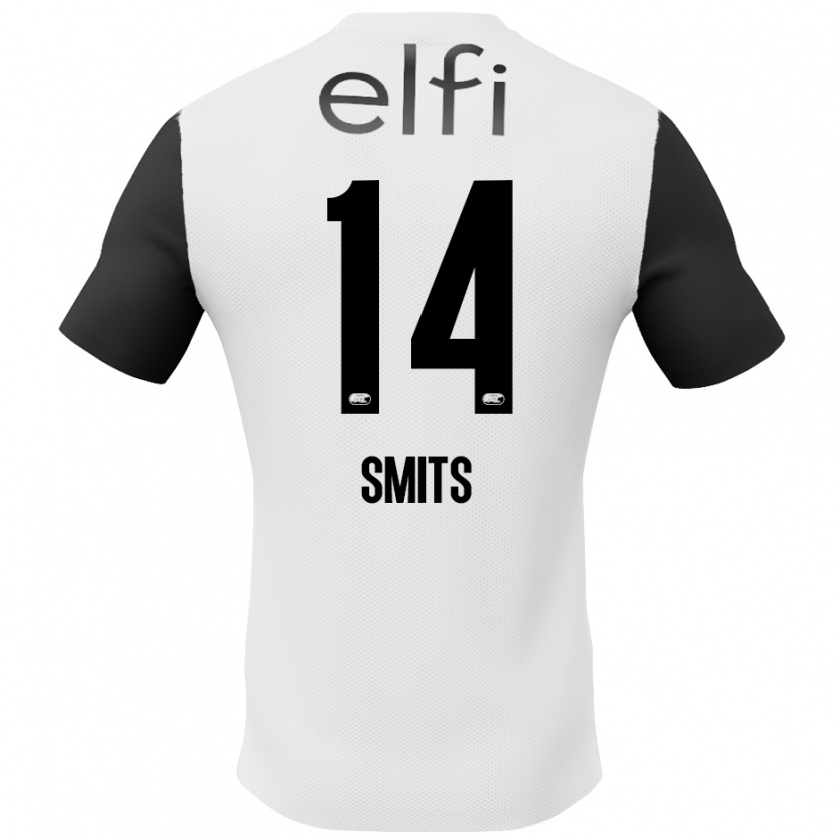 Kandiny Férfi Anthony Smits #14 Fehér Fekete Idegenbeli Jersey 2024/25 Mez Póló Ing