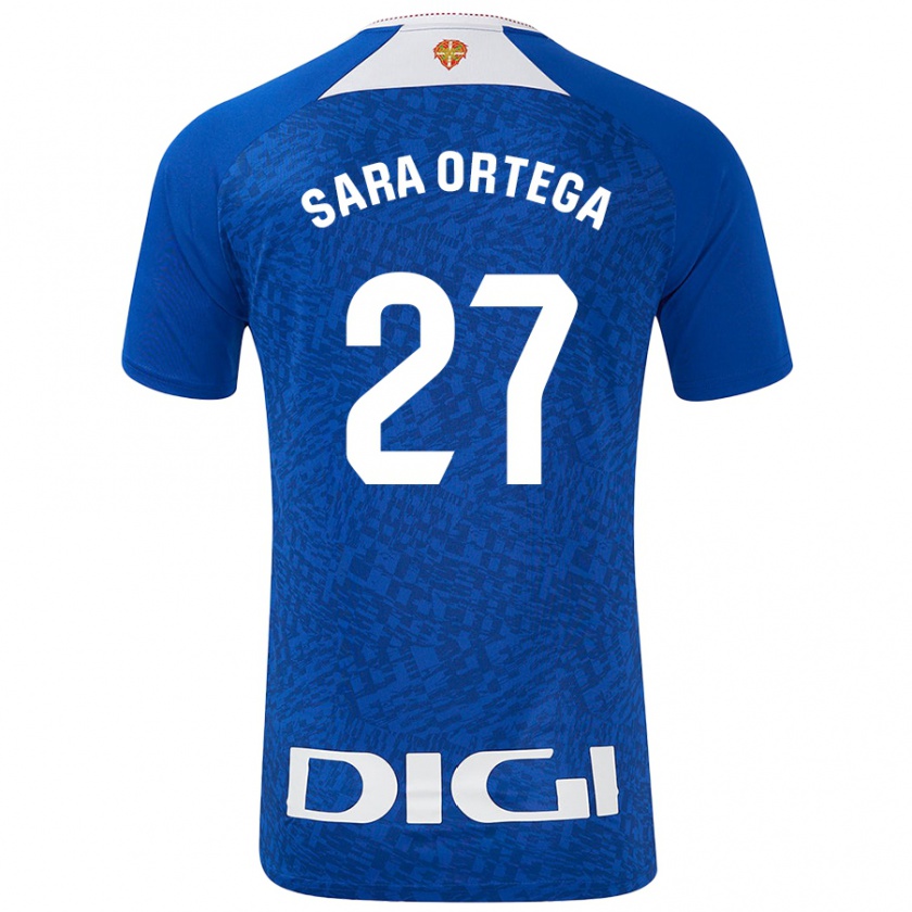 Kandiny Férfi Sara Ortega Ruiz #27 Királykék Idegenbeli Jersey 2024/25 Mez Póló Ing