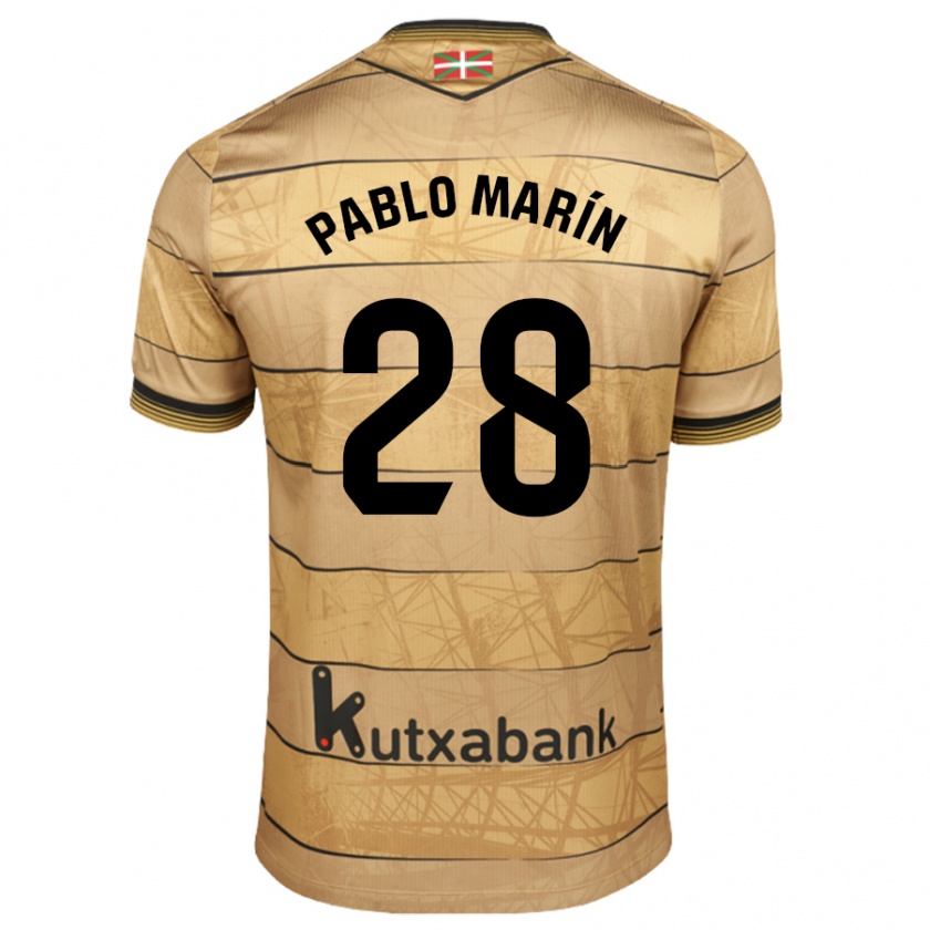 Kandiny Férfi Pablo Marín #28 Barna Idegenbeli Jersey 2024/25 Mez Póló Ing