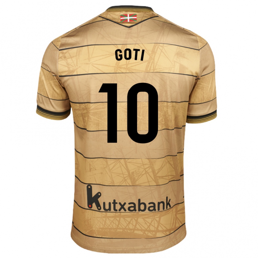 Kandiny Férfi Mikel Goti #10 Barna Idegenbeli Jersey 2024/25 Mez Póló Ing