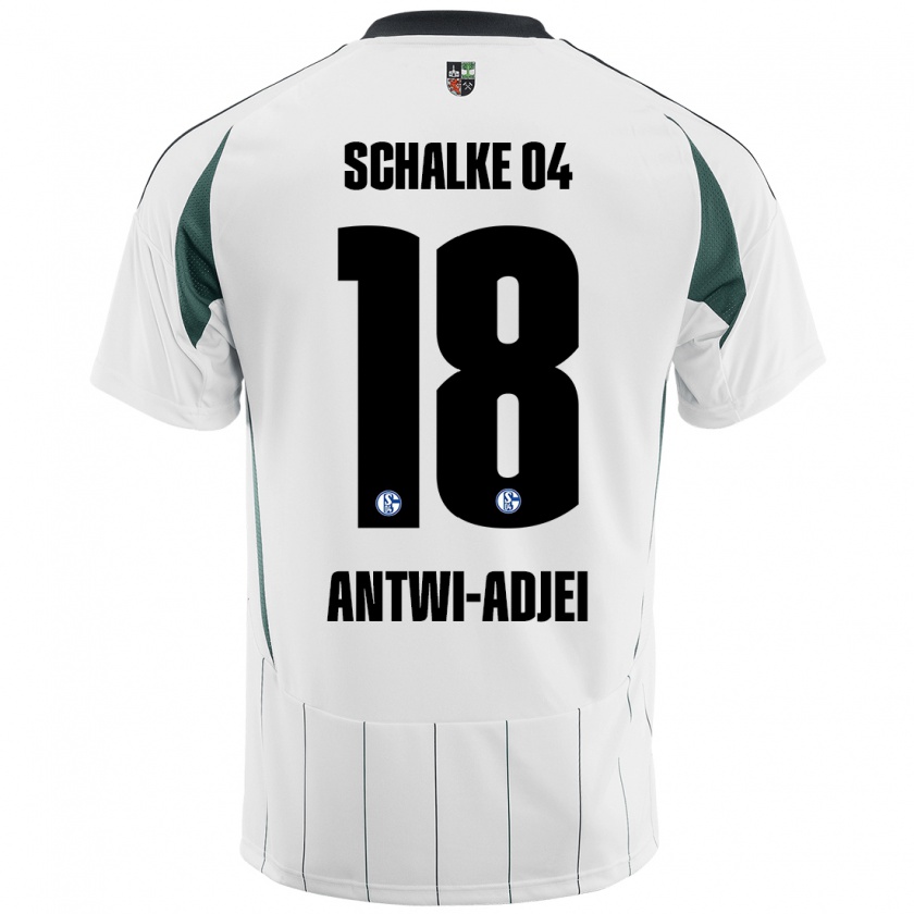 Kandiny Férfi Christopher Antwi-Adjei #18 Fehér Zöld Idegenbeli Jersey 2024/25 Mez Póló Ing