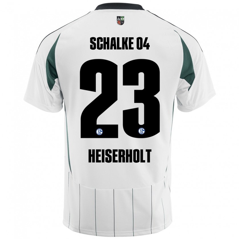 Kandiny Férfi Finn Heiserholt #23 Fehér Zöld Idegenbeli Jersey 2024/25 Mez Póló Ing