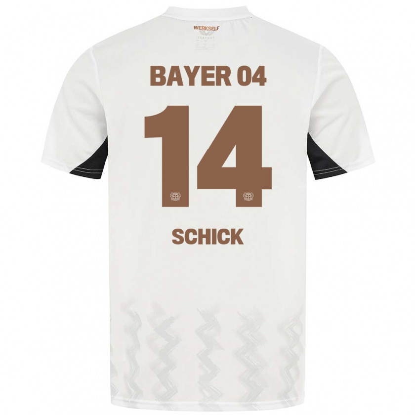 Kandiny Férfi Patrik Schick #14 Fehér Fekete Idegenbeli Jersey 2024/25 Mez Póló Ing