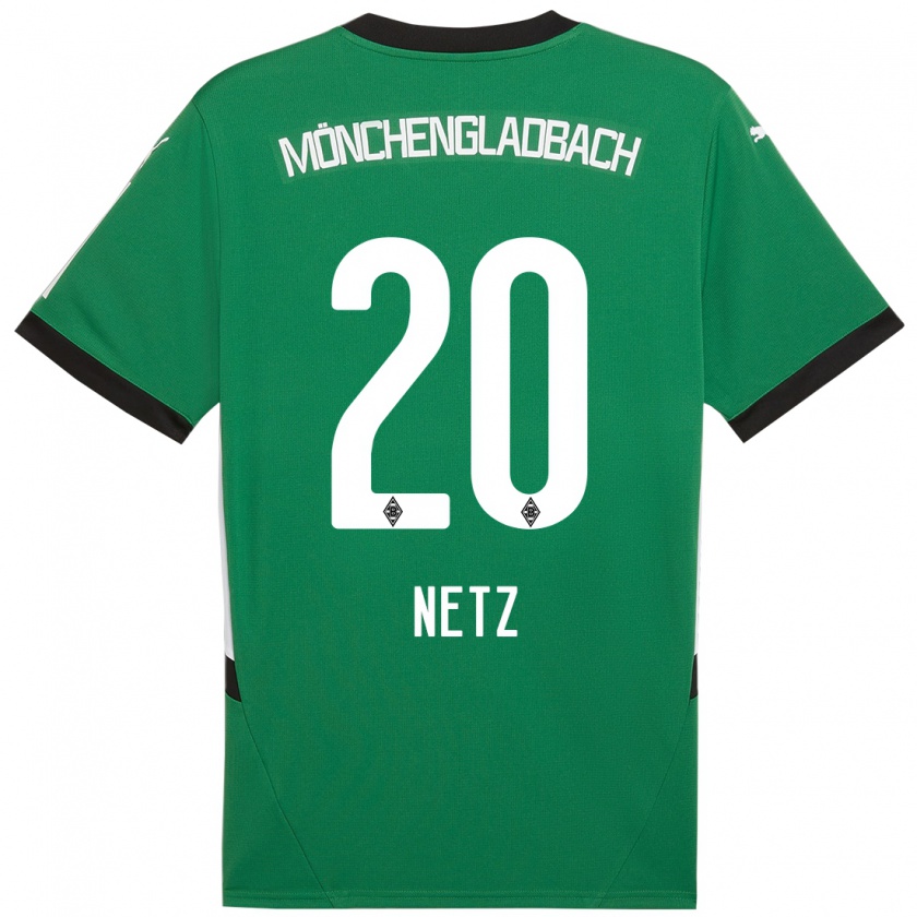 Kandiny Férfi Luca Netz #20 Zöld Fehér Idegenbeli Jersey 2024/25 Mez Póló Ing