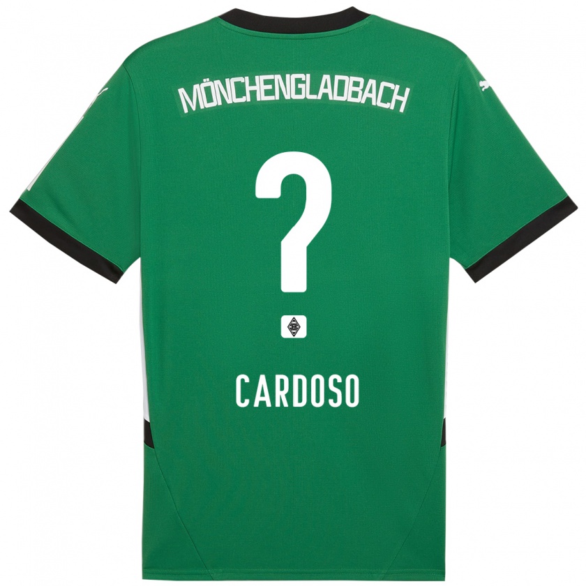 Kandiny Férfi Tiago Pereira Cardoso #0 Zöld Fehér Idegenbeli Jersey 2024/25 Mez Póló Ing