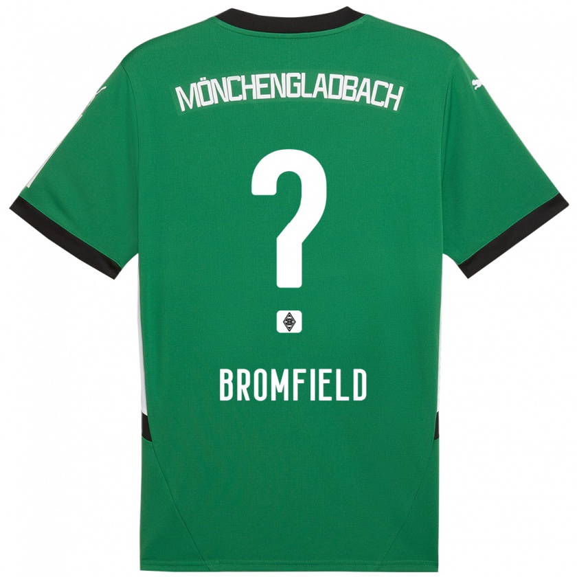 Kandiny Férfi Rio Bromfield #0 Zöld Fehér Idegenbeli Jersey 2024/25 Mez Póló Ing