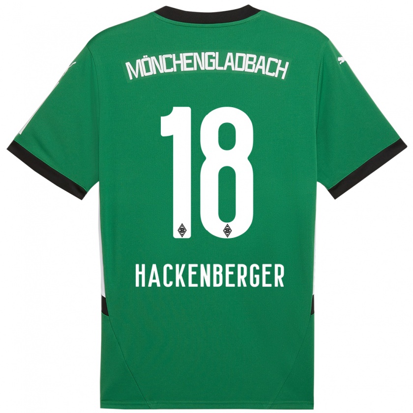 Kandiny Férfi Jessica Hackenberger #18 Zöld Fehér Idegenbeli Jersey 2024/25 Mez Póló Ing