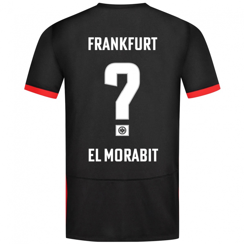 Kandiny Férfi Anas El Morabit #0 Fekete Idegenbeli Jersey 2024/25 Mez Póló Ing