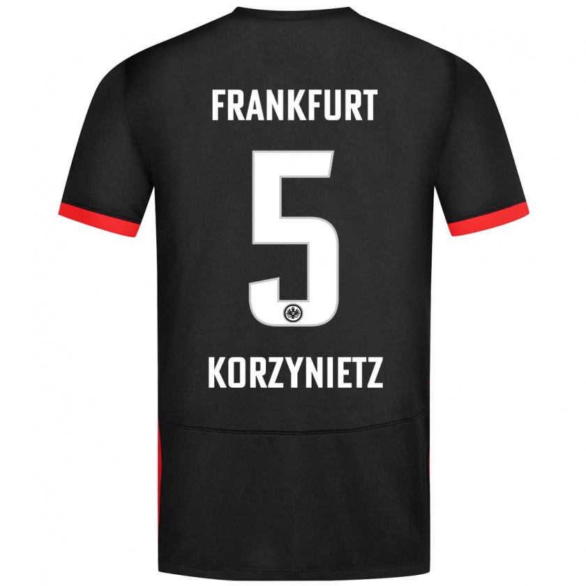 Kandiny Férfi Jaden Korzynietz #5 Fekete Idegenbeli Jersey 2024/25 Mez Póló Ing