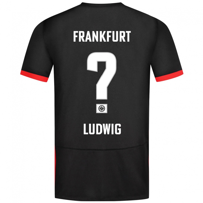 Kandiny Férfi Finn Ludwig #0 Fekete Idegenbeli Jersey 2024/25 Mez Póló Ing