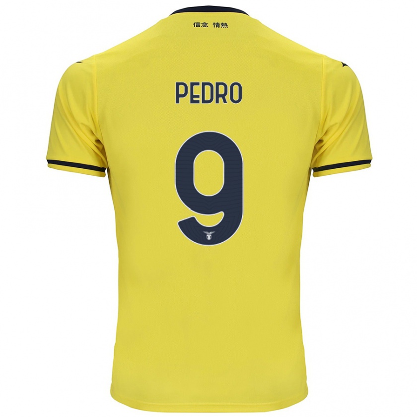 Kandiny Férfi Pedro #9 Sárga Idegenbeli Jersey 2024/25 Mez Póló Ing