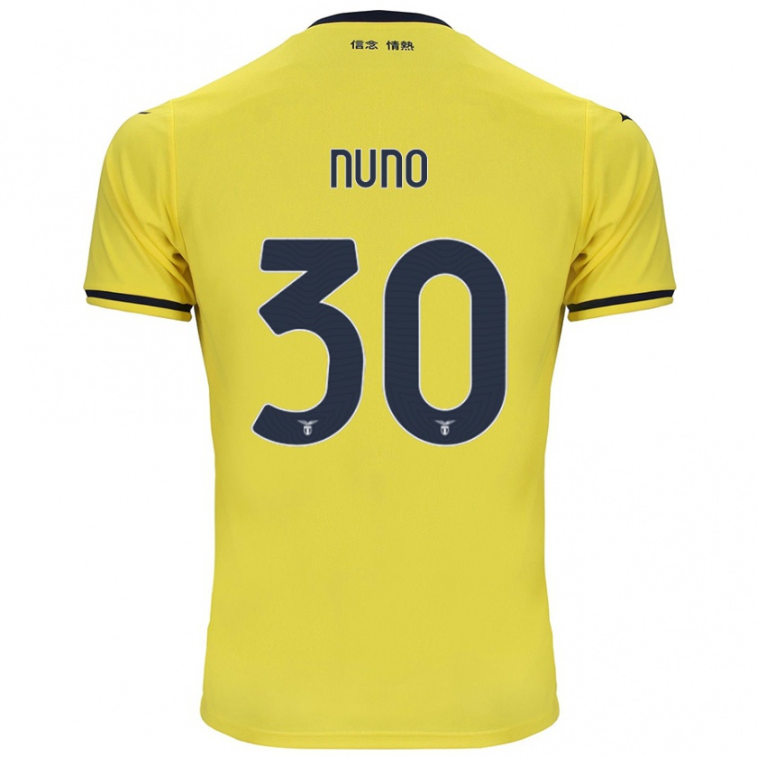 Kandiny Férfi Nuno Tavares #30 Sárga Idegenbeli Jersey 2024/25 Mez Póló Ing