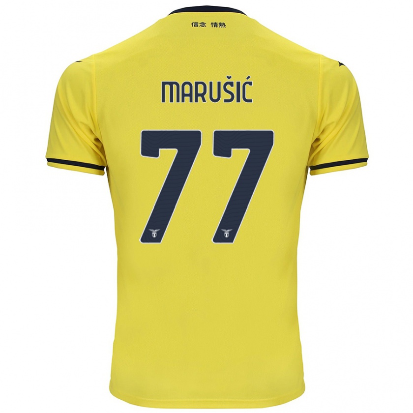 Kandiny Férfi Adam Marusic #77 Sárga Idegenbeli Jersey 2024/25 Mez Póló Ing