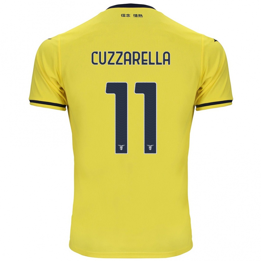 Kandiny Férfi Cristian Cuzzarella #11 Sárga Idegenbeli Jersey 2024/25 Mez Póló Ing