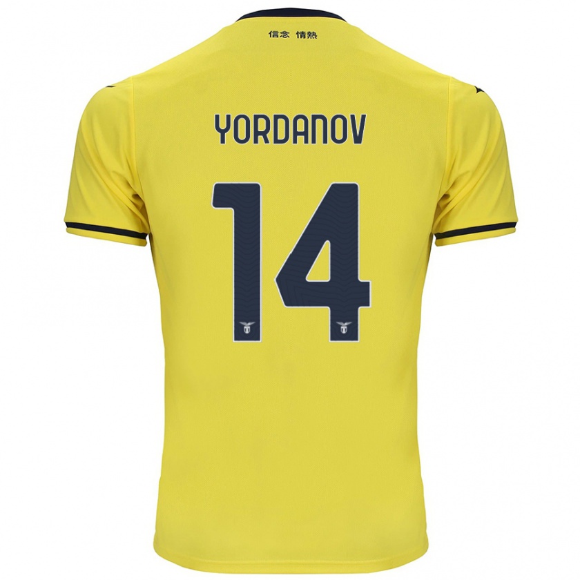 Kandiny Férfi Damyan Yordanov #14 Sárga Idegenbeli Jersey 2024/25 Mez Póló Ing