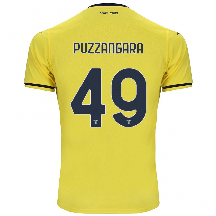 Kandiny Férfi Angelo Antonio Puzzangara #49 Sárga Idegenbeli Jersey 2024/25 Mez Póló Ing