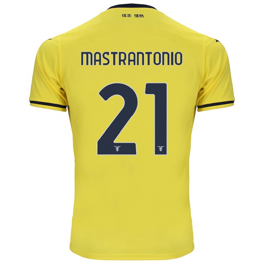 Kandiny Férfi Ella Mastrantonio #21 Sárga Idegenbeli Jersey 2024/25 Mez Póló Ing