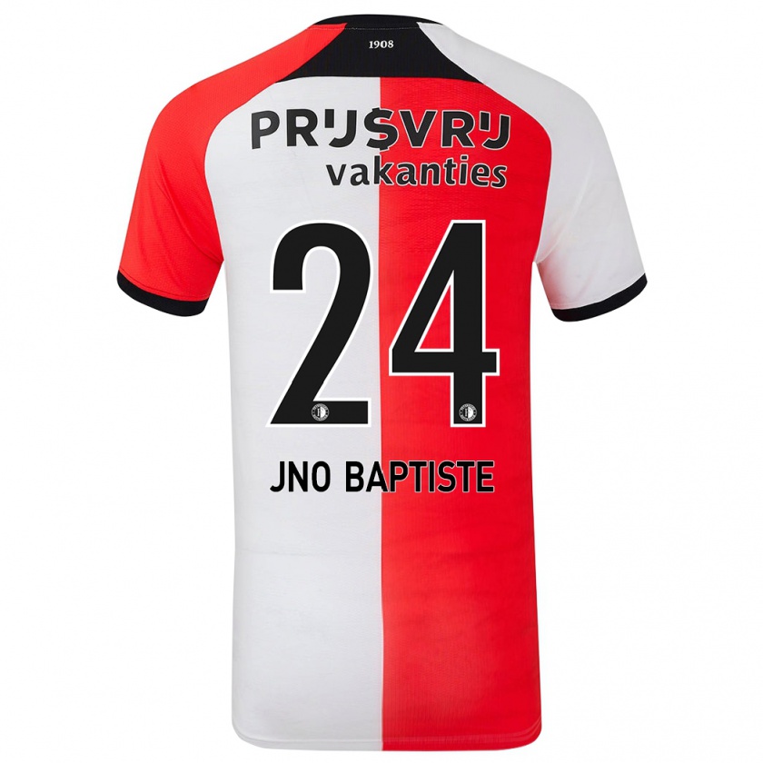 Kandiny Női Bridget Jno Baptiste #24 Piros Fehér Hazai Jersey 2024/25 Mez Póló Ing