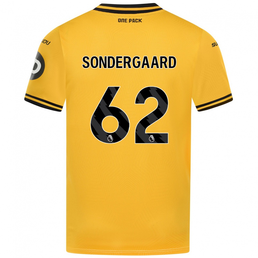 Kandiny Női Andreas Sondergaard #62 Sárga Hazai Jersey 2024/25 Mez Póló Ing