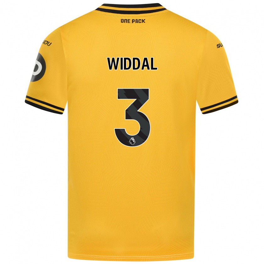 Kandiny Női Natalie Widdal #3 Sárga Hazai Jersey 2024/25 Mez Póló Ing