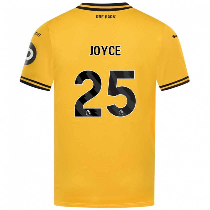 Kandiny Női Leonie Joyce #25 Sárga Hazai Jersey 2024/25 Mez Póló Ing