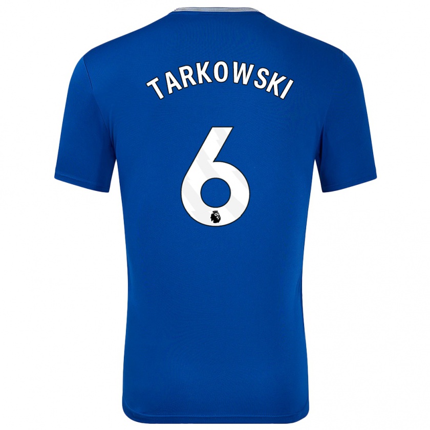 Kandiny Női James Tarkowski #6 Kék -Val Hazai Jersey 2024/25 Mez Póló Ing