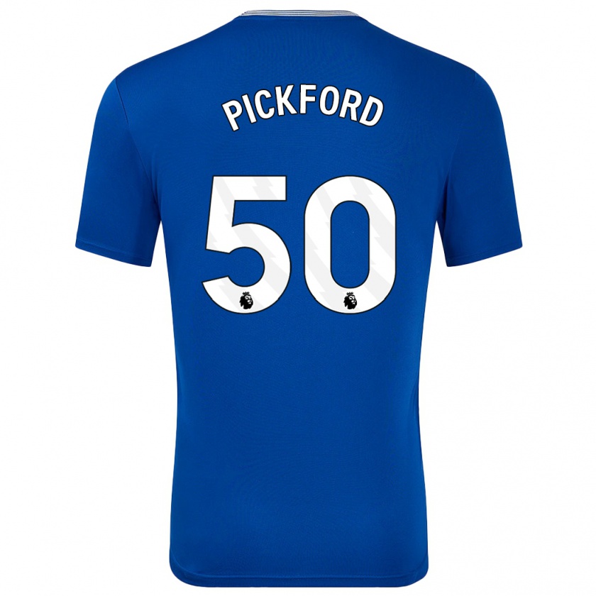 Kandiny Női George Pickford #50 Kék -Val Hazai Jersey 2024/25 Mez Póló Ing