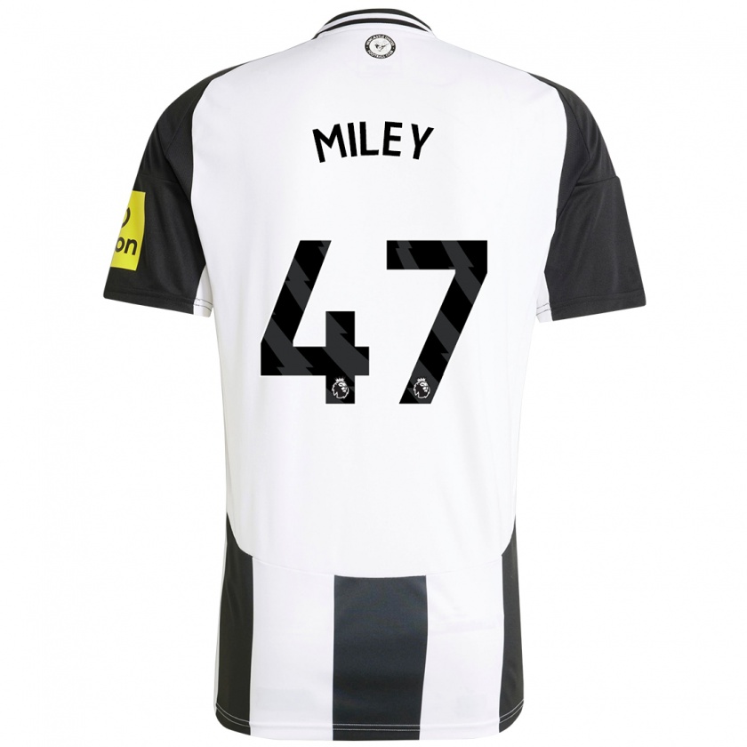 Kandiny Női Jamie Miley #47 Fehér Fekete Hazai Jersey 2024/25 Mez Póló Ing