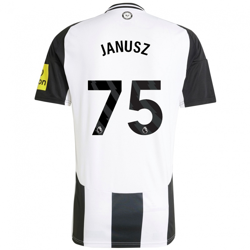 Kandiny Női Adrian Janusz #75 Fehér Fekete Hazai Jersey 2024/25 Mez Póló Ing