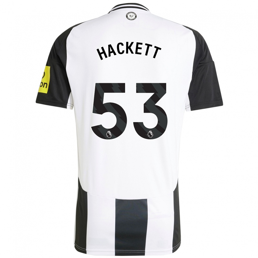 Kandiny Női Jordan Hackett #53 Fehér Fekete Hazai Jersey 2024/25 Mez Póló Ing