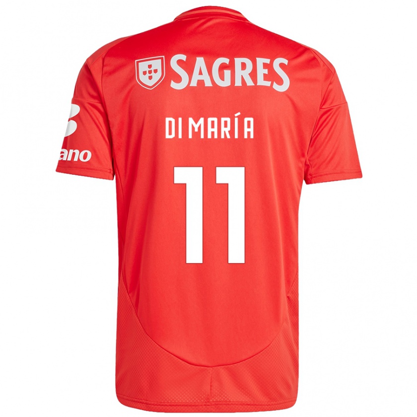 Kandiny Női Ángel Di María #11 Piros Fehér Hazai Jersey 2024/25 Mez Póló Ing