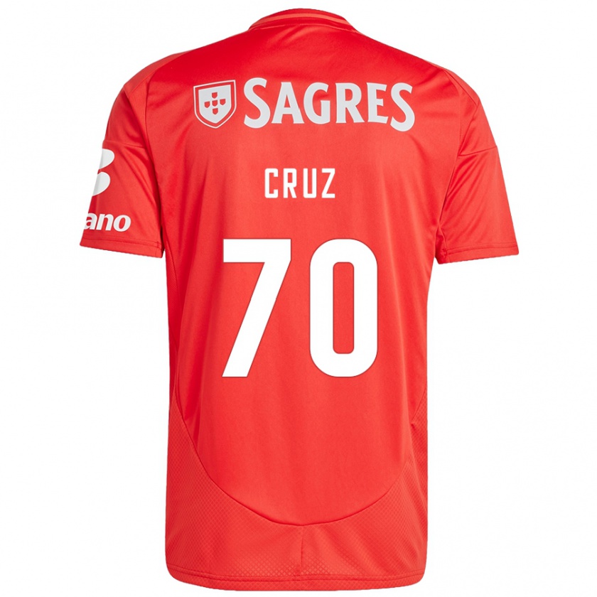 Kandiny Női Filipe Cruz #70 Piros Fehér Hazai Jersey 2024/25 Mez Póló Ing