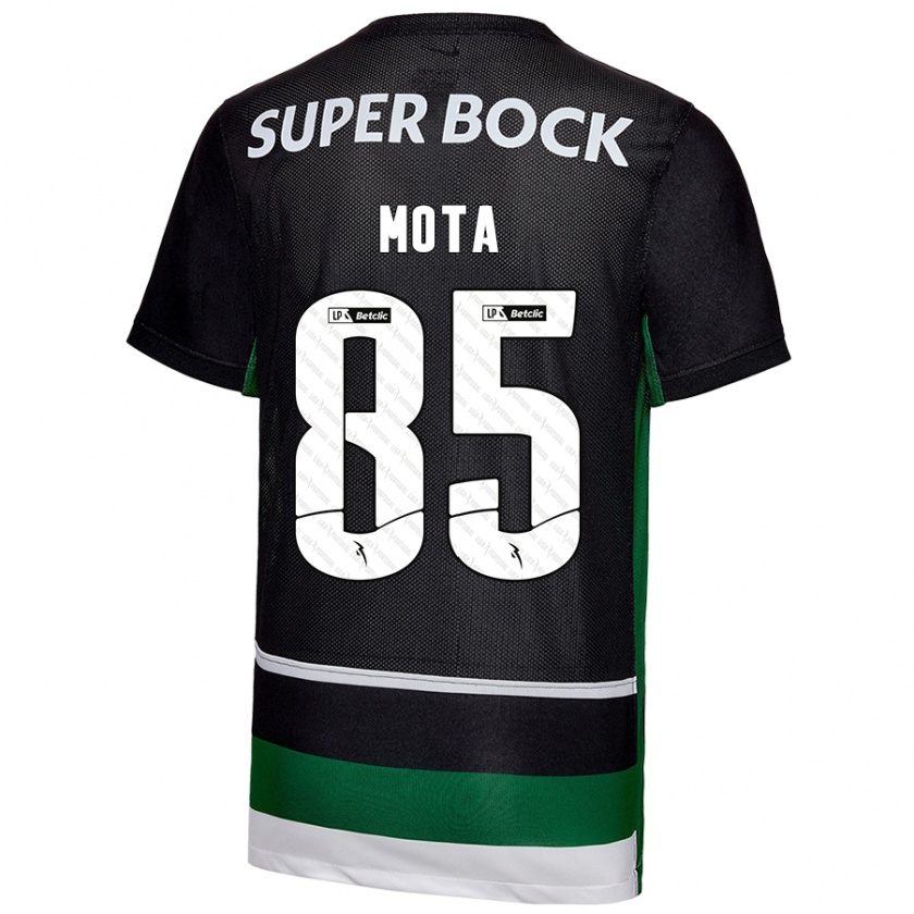 Kandiny Női Rafael Mota #85 Fekete Fehér Zöld Hazai Jersey 2024/25 Mez Póló Ing