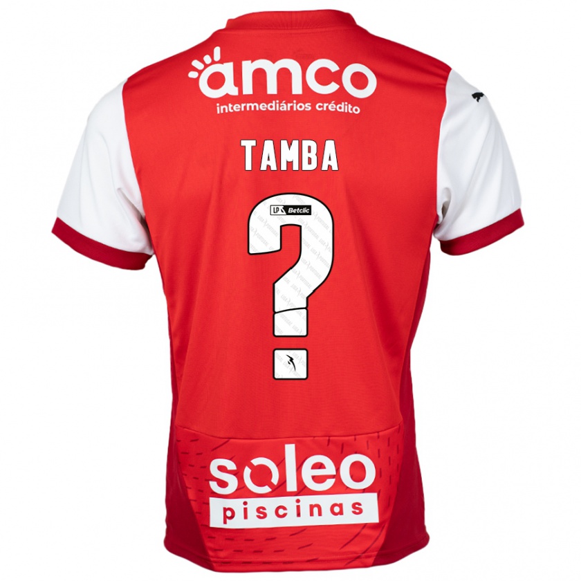 Kandiny Női Fabrice Tamba #0 Piros Fehér Hazai Jersey 2024/25 Mez Póló Ing