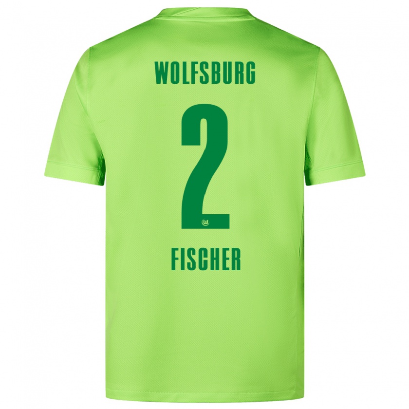 Kandiny Női Kilian Fischer #2 Fluoreszkáló Zöld Hazai Jersey 2024/25 Mez Póló Ing