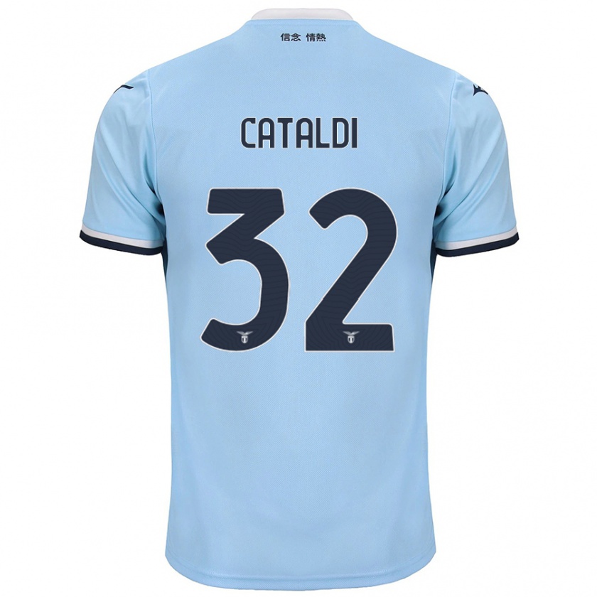 Kandiny Női Danilo Cataldi #32 Kék Hazai Jersey 2024/25 Mez Póló Ing