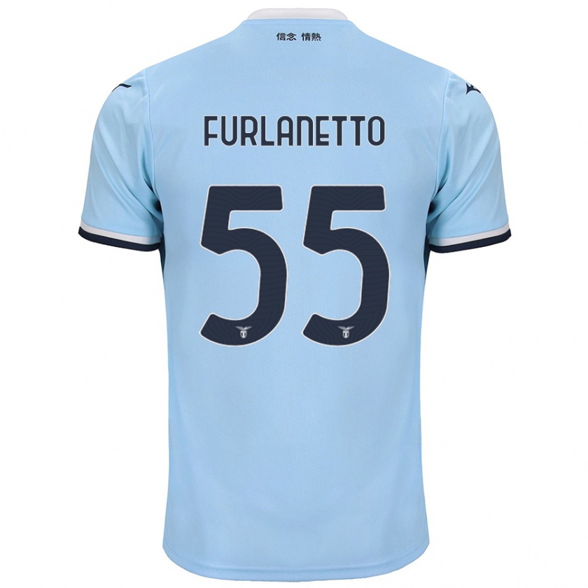 Kandiny Női Alessio Furlanetto #55 Kék Hazai Jersey 2024/25 Mez Póló Ing