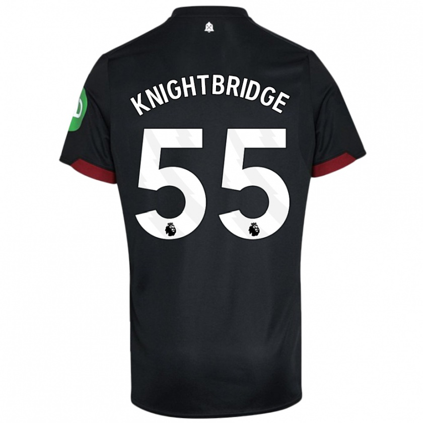 Kandiny Női Jacob Knightbridge #55 Fekete Fehér Idegenbeli Jersey 2024/25 Mez Póló Ing