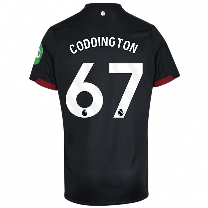 Kandiny Női Remy Coddington #67 Fekete Fehér Idegenbeli Jersey 2024/25 Mez Póló Ing