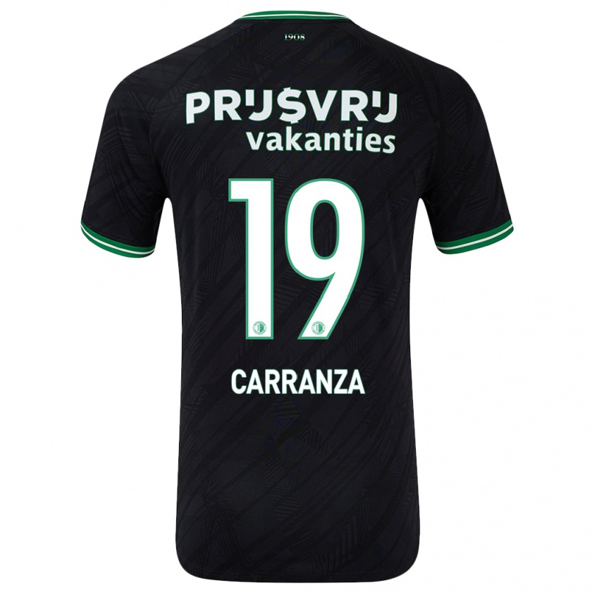 Kandiny Női Julián Carranza #19 Fekete Zöld Idegenbeli Jersey 2024/25 Mez Póló Ing