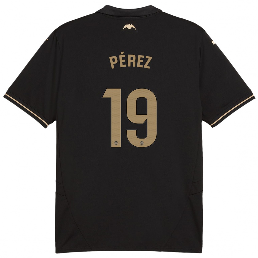 Kandiny Női Joselu Pérez #19 Fekete Idegenbeli Jersey 2024/25 Mez Póló Ing