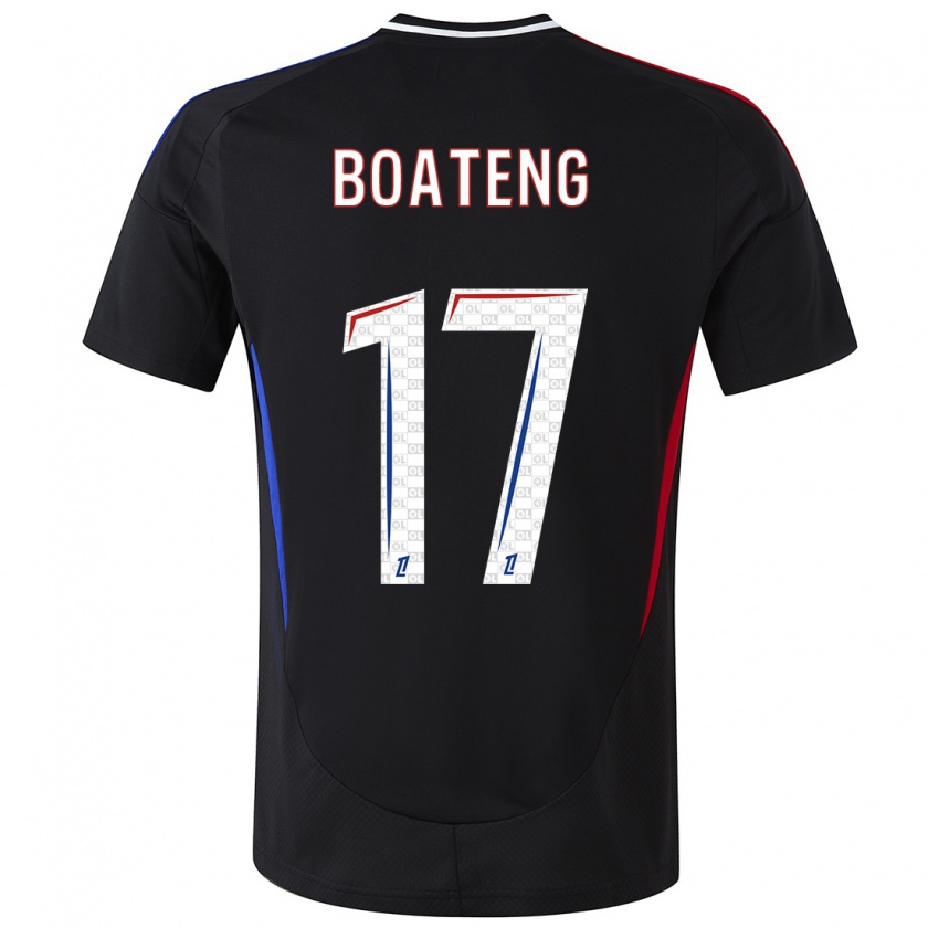 Kandiny Női Jerome Boateng #17 Fekete Idegenbeli Jersey 2024/25 Mez Póló Ing