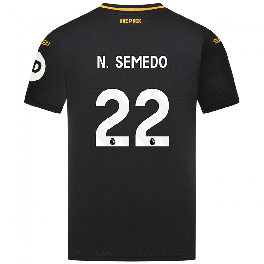 Kandiny Női Nélson Semedo #22 Fekete Idegenbeli Jersey 2024/25 Mez Póló Ing