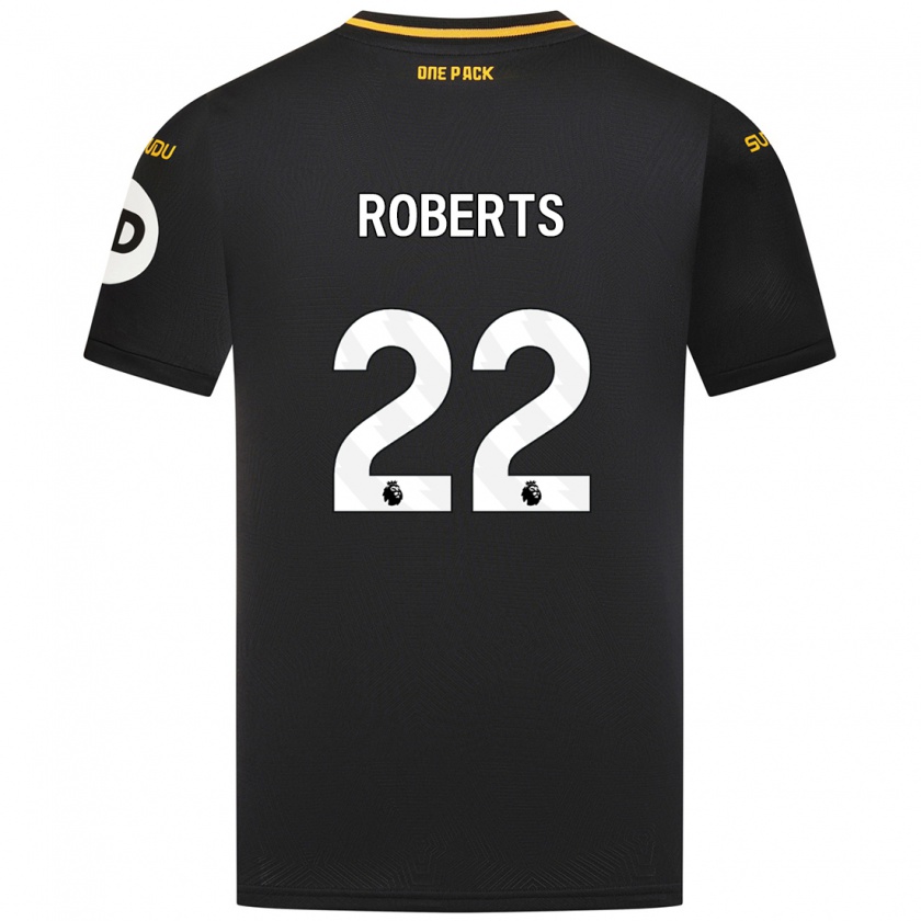 Kandiny Női Beth Roberts #22 Fekete Idegenbeli Jersey 2024/25 Mez Póló Ing